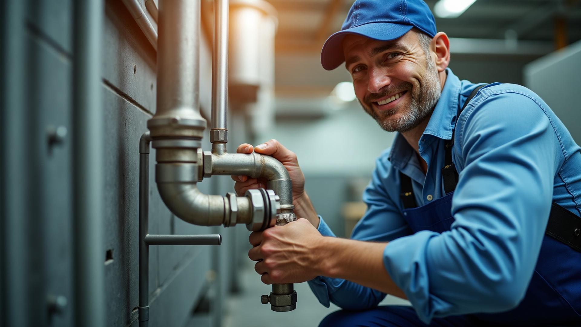 Professional emergency plumber in Kettering fixing burst pipe - J Smith Plumbing expert 24/7 service